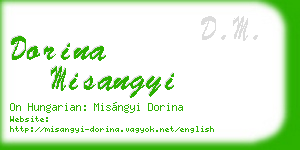 dorina misangyi business card