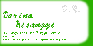 dorina misangyi business card